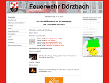 Tablet Screenshot of feuerwehr-doerzbach.de